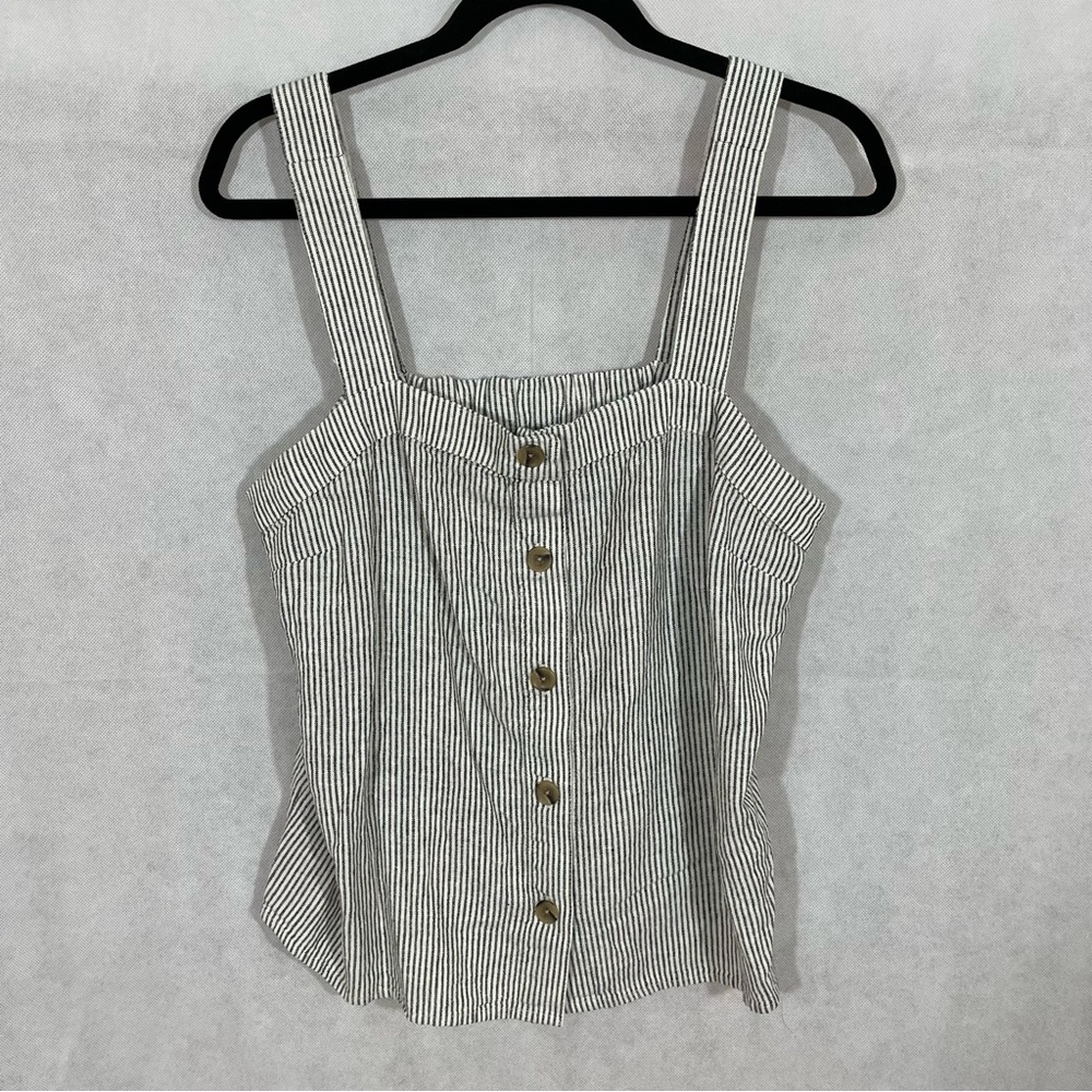 J Crew Vertical Strip Shirt